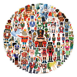 55pcs Nutcracker Sticker Set for Laptops, Phones, Cups, and More (Online Order Only)