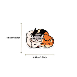 50pcs Cute Cartoon Animals Fox Graffiti Stickers For Laptop Water Bottle Luggage Notebook Phone Waterproof Graffiti Vinyl Decals (ONLINE ORDER ONLY)
