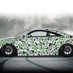 Competition Car Sticker External Accessories Decoration Side Car Side Camouflage Stickers Racing Style Die Cutting Vinyl Decals (ONLINE ORDER ONLY)