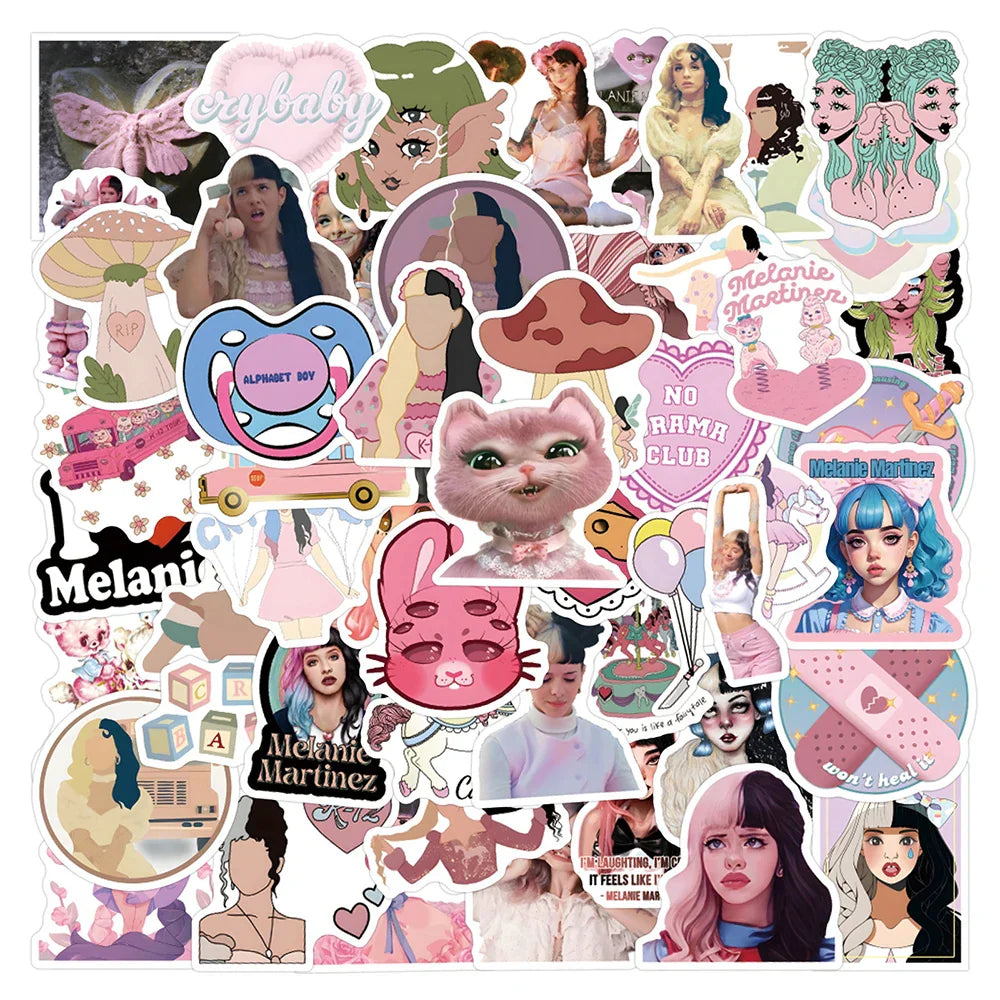 Melanie Martinez Stickers 10/30/60pcs Aesthetic Decals for Laptop Phone Suitcase (Online Order Only)