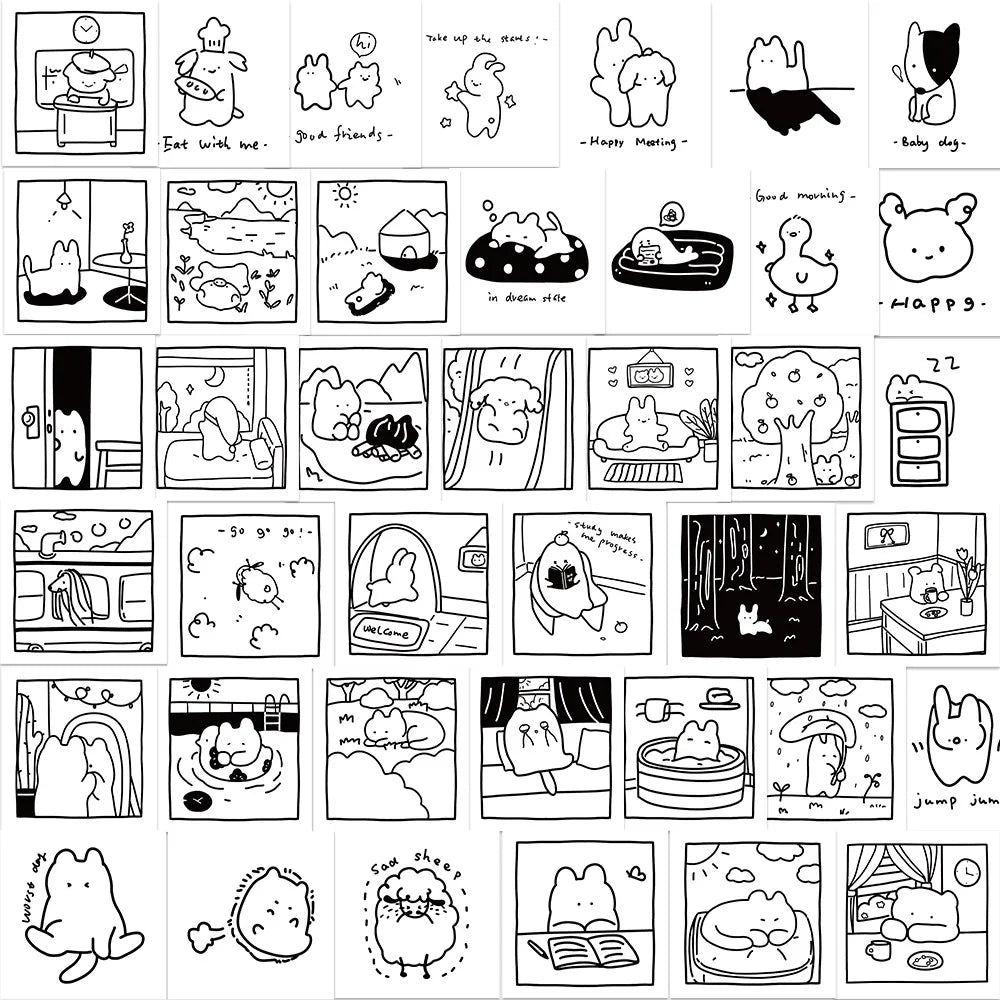 Animal Stickers Pack: Laptop, Luggage, Phone, Car, Kids Gift (ONLINE ORDER ONLY)