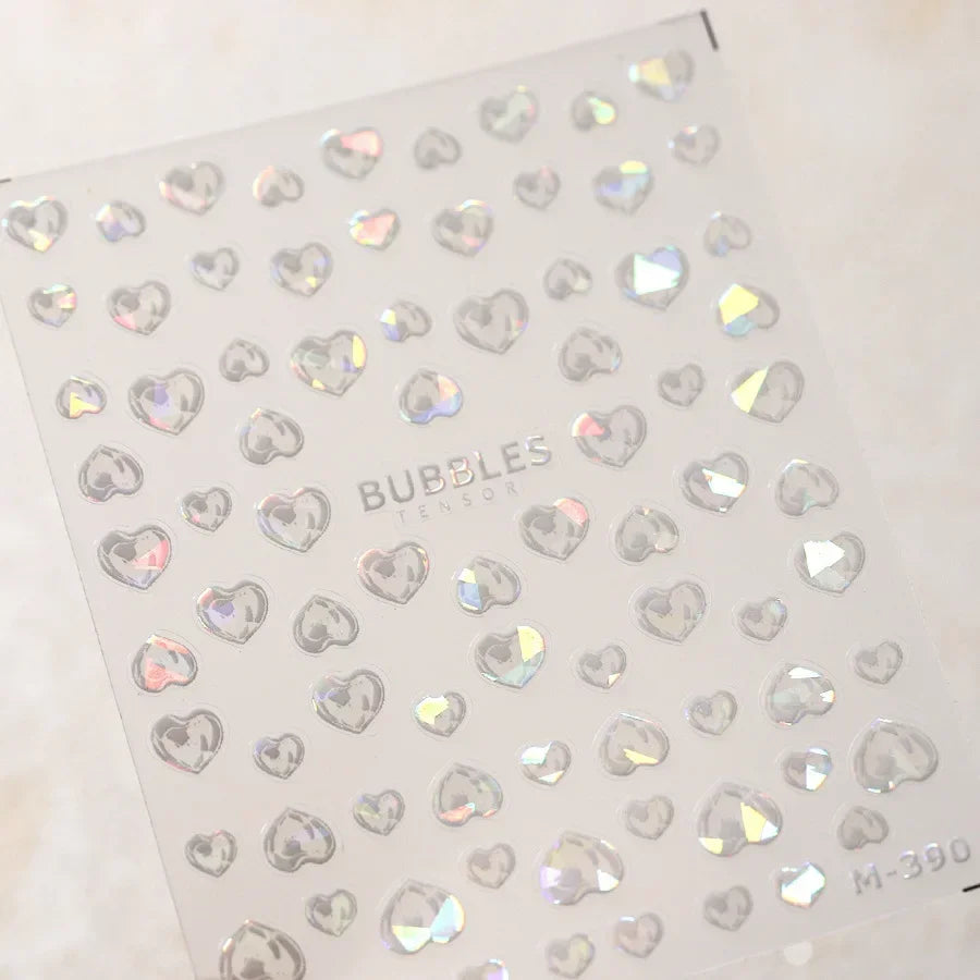 Summer Beach Dreamy Water Bubble Mermaid Shell Conch Starfish Jellyfish Soft Relief Decoration Nail Art Stickers Manicure Decals (ONLINE ORDER ONLY)