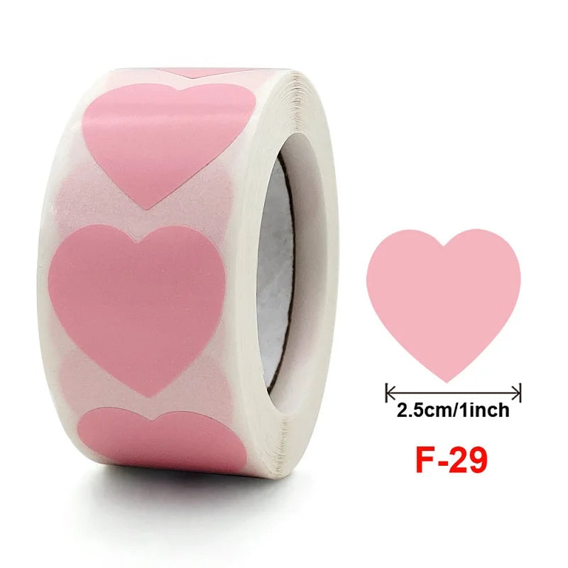 100-500PCS New Star Stickers Roll Small Packaging Pack Stickers Photocard Decor Heart Home Made Rolling Sticker TZ304 (ONLINE ORDER ONLY)
