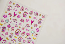 rich letter Chinese characters gourd money lantern firecracker God of wealth Yuanbao Adhesive Nail Art Stickers Manicure Decals (ONLINE ORDER ONLY)