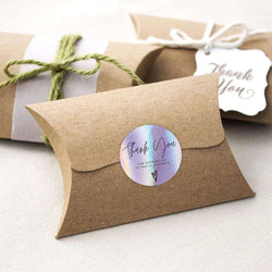 100-500PCS New Thank You Stickers for Business Packaging Stickers Rolling Sticker Roll Merci Small Home Made Lables TZ007-A (ONLINE ORDER ONLY)