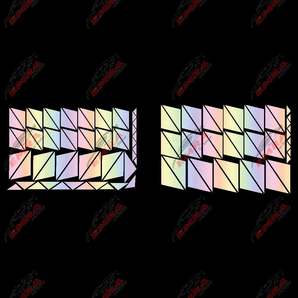 102PCS Angular Shape Sticker For Car Accessories Decoration Side Camouflage Kit Wrap Camo Tuning Styling Waterproof Vinyl Decals (ONLINE ORDER ONLY)