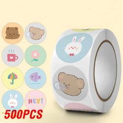 100-500pcs Cartoon Animation Children's Toy Sticker School Classroom Training Motivational Stickers Stationery Labels (ONLINE ORDER ONLY)