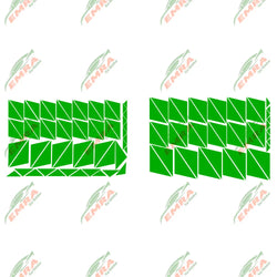 102PCS Angular Shape Sticker For Car Accessories Decoration Side Camouflage Kit Wrap Camo Tuning Styling Waterproof Vinyl Decals (ONLINE ORDER ONLY)