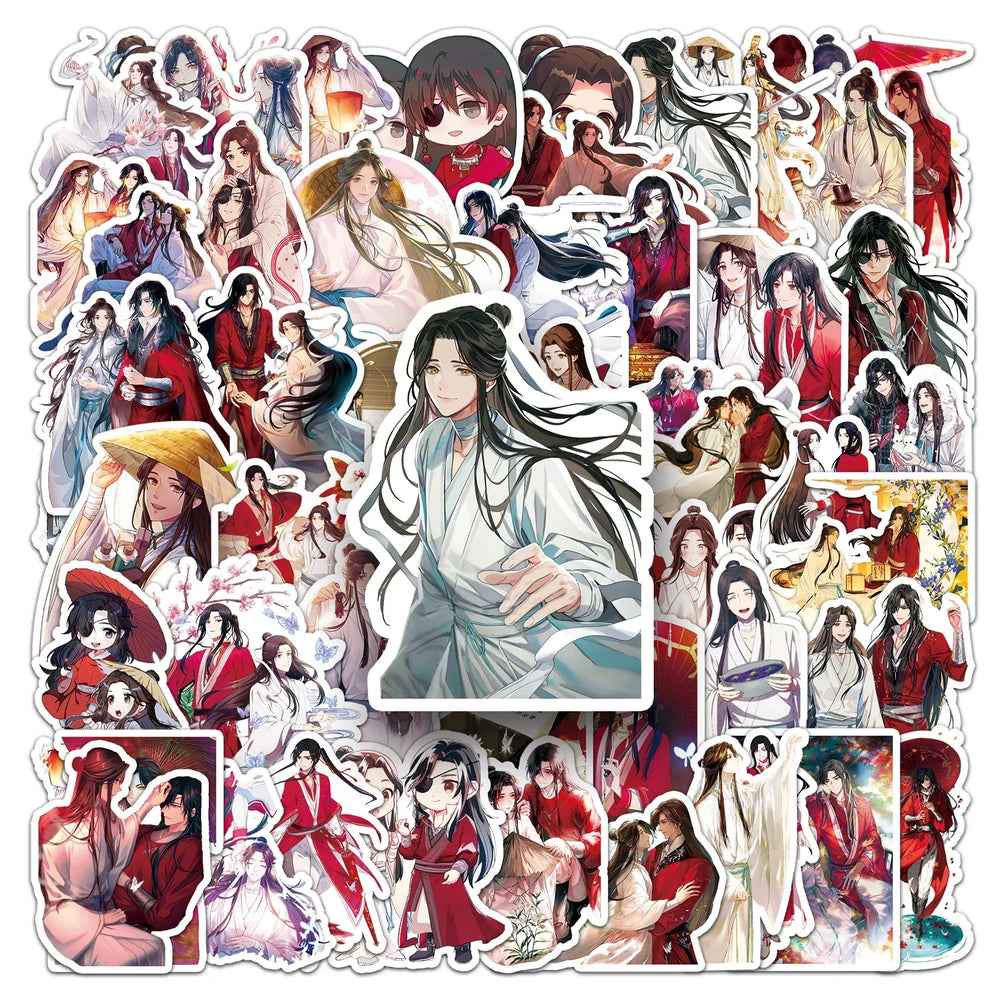 50Pcs Cartoon Waterproof Vinyl Stickers for Skateboard Snowboard (ONLINE ORDER ONLY)