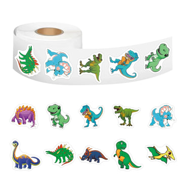 100-500pcs Animal Reward Stickers Cute Watercolor Dinosaur Sticker Tape Self-adhesive Decorative Decals For Children Stationery (ONLINE ORDER ONLY)