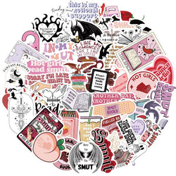 10/52pcs Cool Bookish Smut Reading Book Sticker Packs (ONLINE ORDER ONLY)