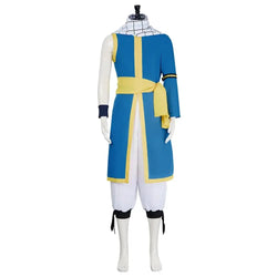Natsu Dragneel Fairy Tail Cosplay Costume Blue Black