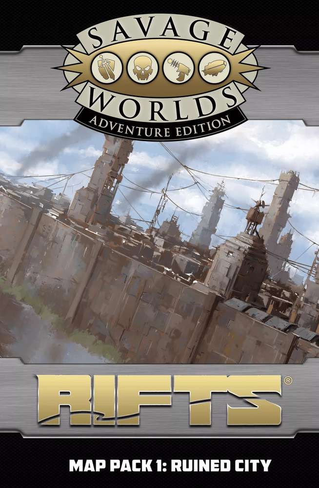 Rifts for Savage Worlds: Map Pack 1 - Ruined City SWADE (ONLINE ORDER ONLY)