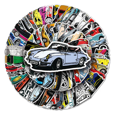10/30/50/112pcs JDM Racing Car Stickers Waterproof Decals Laptop Skateboard Motorcycle Car Phone Luggage Cool Sticker Kids Toys (Online Order Only)