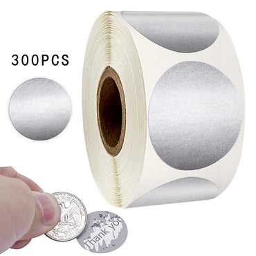 300PCS Explosive Scratch Silver Sticker Labels (Online Order Only)