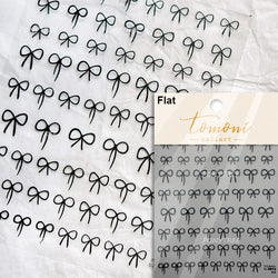 Chic Shiny Lace Pink Black White Bowknot Pearl Rhinestones Charming 3D Self Adhesive Nail Art Decoration Sticker Manicure Decals (Online Order Only)
