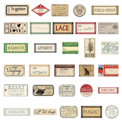 10/30/60pcs Europe and America Retro Label Stickers Vintage Decals Laptop Motorcycle Phone Travel Luggage Waterproof Sticker Toy (Online Order Only)