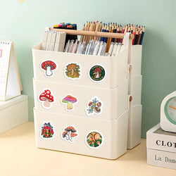 100-500pcs Children Mushroom Reward Stickers School Students Cute Cartoon Stationery Sticker Scrapbooking DIY Gift Decoration (ONLINE ORDER ONLY)