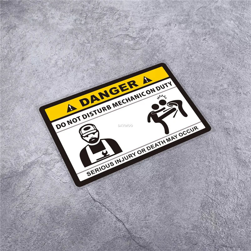 Stickers Warning DANGER Stay Away From My Fishing Boat Do Not Disturb Applique for Fish Box Car Styling Window (ONLINE ORDER ONLY)