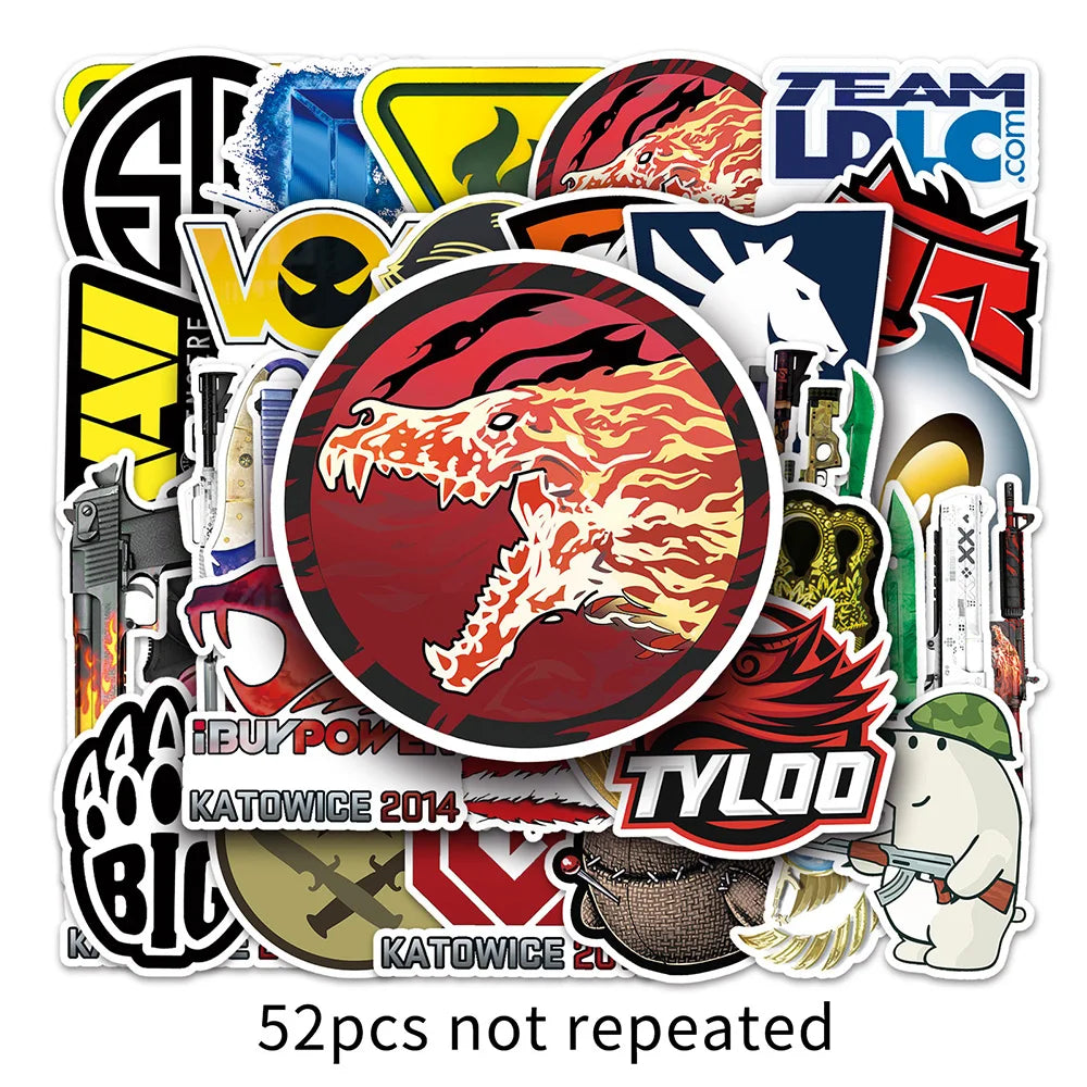 CS GO Cartoon Stickers Pack for Laptop, Luggage, Skateboard, Kids Gift (ONLINE ORDER ONLY)