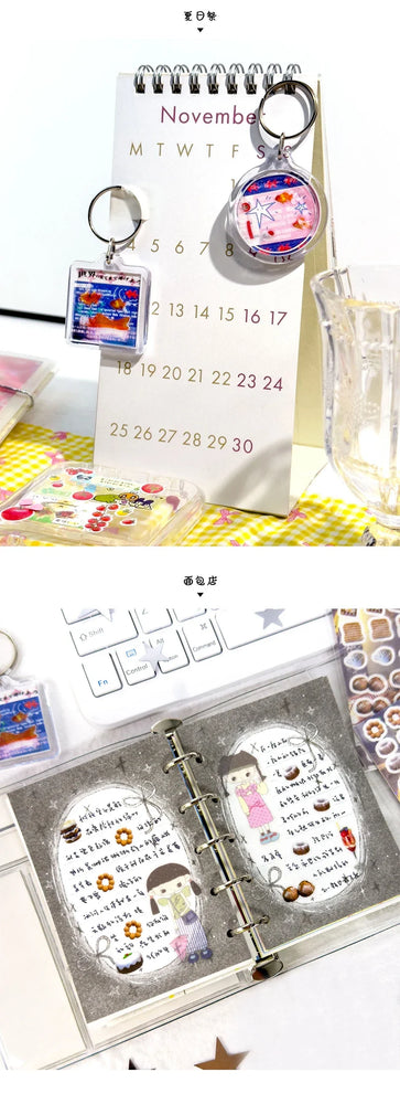 Y2K Japanese Sticker 8 Style Glitter Cute Sticker Phone Case Notebook Scrapbooking DIY Decorative Stickers Collage Material (ONLINE ORDER ONLY)