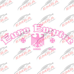 Text Euro Empire for Car Sticker Windshield Banner Rear Window Decoration External Accessories Waterproof Pvc Vinyl Decals (ONLINE ORDER ONLY)
