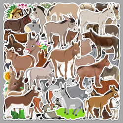 50Pcs The donkey Stickers DIY Helmet Skateboard Laptop Motorcycle Graffiti Sticker Decals Kids (Online Order Only)