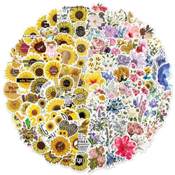 Egirl VSCO Flower Stickers Pack for Phone, Laptop, Suitcase, Water Bottle, Scrapbook (Online Order Only)