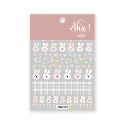 Japanese Style Little Daisy 3D Nail Stickers Summer White Florals Petals Flowers Back Glue Decals Cute Five Petals Manicure Tips (ONLINE ORDER ONLY)