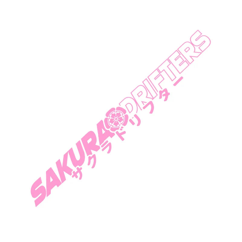 Sakura Drifters JDM Sticker for Car Window Decoration Sticker Front Windshield External Accessories Waterproof Vinyl Decals (ONLINE ORDER ONLY)