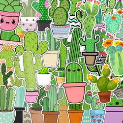Cactus Stickers Pack for Water Bottle Laptop Phone Luggage Scrapbook (Online Order Only)
