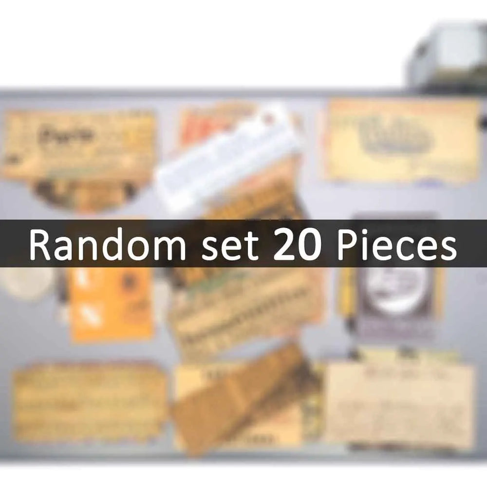20/30/58Pieces Vintage Newspaper Clippings Funny Retro Poster Stickers for Phone Scrapbook Diary Luggage Car Laptop Sticker Toys (ONLINE ORDER ONLY)