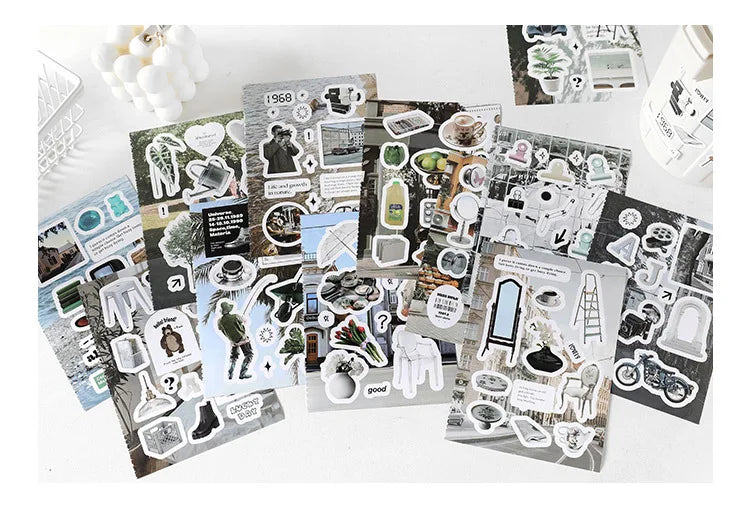 20 Sheets Future Expectation Series Stickers Book Scrapbooking Journal Creative Stationery DIY Decorative Stickers Aesthetic (ONLINE ORDER ONLY)