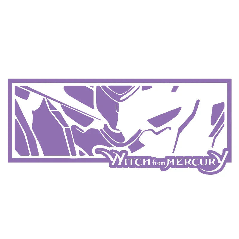 Anime Car Sticker For Notebook Sticker External Accessories Sport Decoration Window Bumper Mercury Witch PVC Vinyl Decals (ONLINE ORDER ONLY)