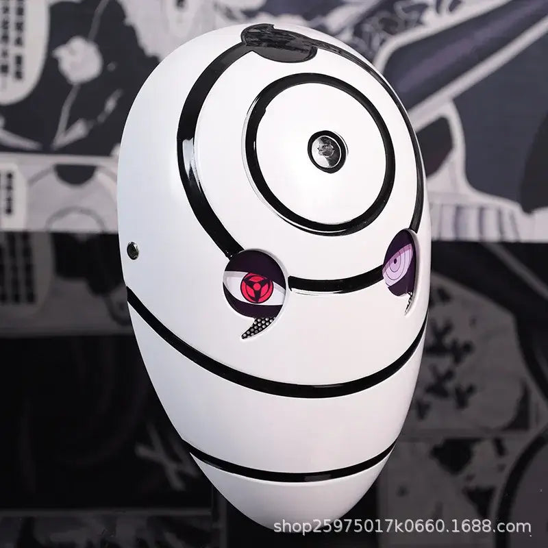 Obito Cosplay Mask: High Gloss Akatsuki Anime Prop