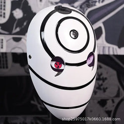 Obito Cosplay Mask: High Gloss Akatsuki Anime Prop