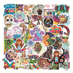 50pcs Cartoon Graffiti Stickers for Luggage, Laptop, Phone, Kids Toys (Online Order Only)