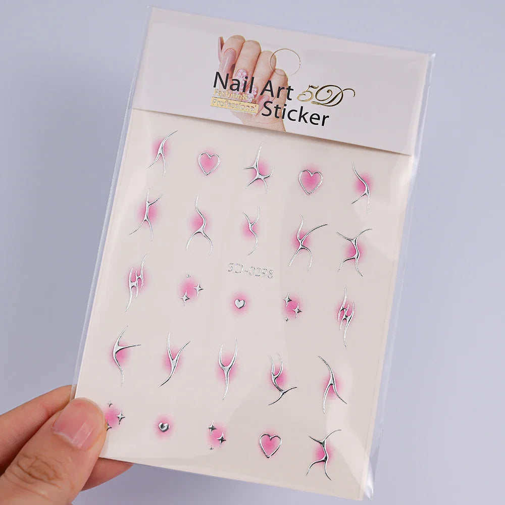 3D Blush Gradient Nail Art Stickers 12-Colors Aha Self-adhesive Rainbow Jelly Slider Japanese Style Translucent Gel Polish Wraps (ONLINE ORDER ONLY)