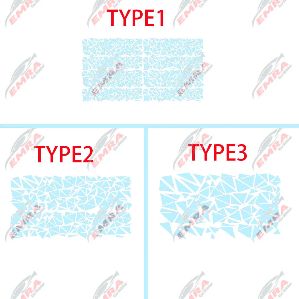 Angular Shape Sticker For Car Motorcycle Sticker Decoration Side Camouflage Kit Wrap Camo Tuning Styling Waterproof Vinyl Decals (ONLINE ORDER ONLY)
