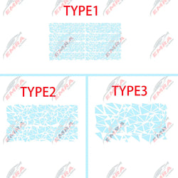 Angular Shape Sticker For Car Motorcycle Sticker Decoration Side Camouflage Kit Wrap Camo Tuning Styling Waterproof Vinyl Decals (ONLINE ORDER ONLY)