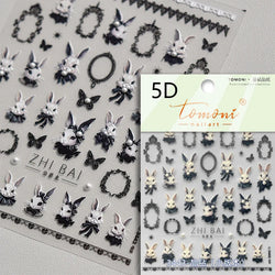 Halloween Ghost Pumpkin Bat Coffin Cat Spider Demon Jelly Self Adhesive Nail Art Sticker Terrifying Candy Candle Manicure Decals (ONLINE ORDER ONLY)