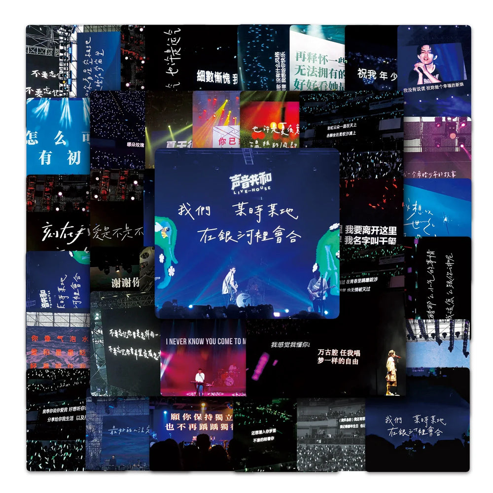 50Pcs Cartoon Waterproof Vinyl Stickers for Skateboard Snowboard (ONLINE ORDER ONLY)