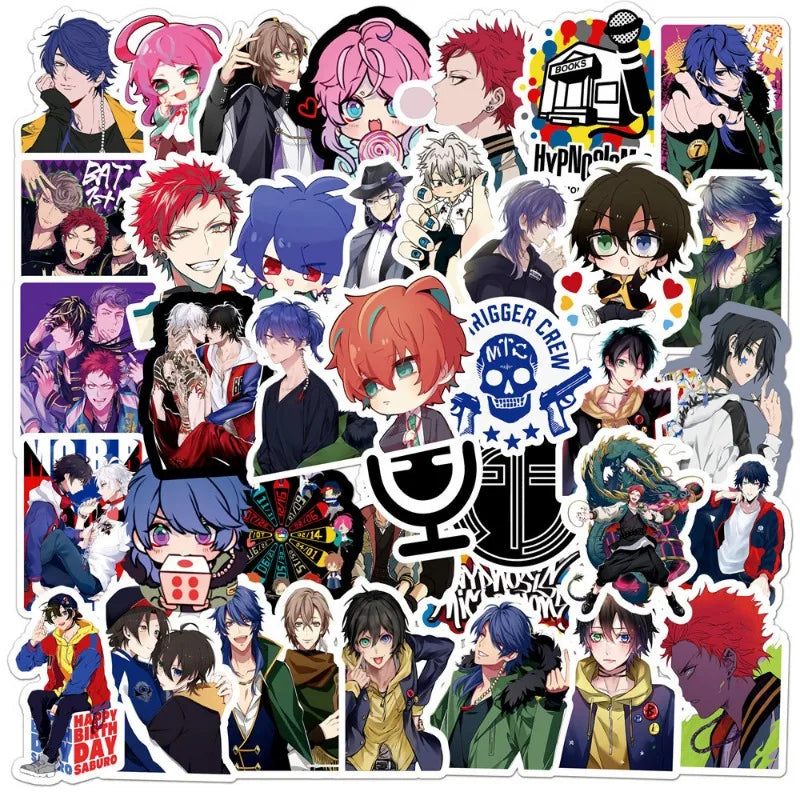 Hypnosis Mic Anime Stickers Pack for Laptop, Phone, Car, Scooter, Water Bottle, Suitcase, Stationery (ONLINE ORDER ONLY)