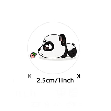 100-500pcs Cute Cartoon Panda Stickers Reward Sticker for Kids Gift Wrapping Decor Envelope Sealing Labels Stationery Stickers (ONLINE ORDER ONLY)