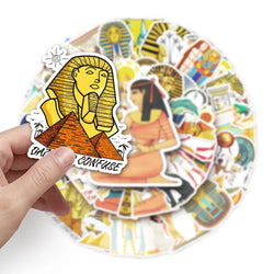 10/50pcs Egypt Pyramid Sphinx Stickers For Suitcase Skateboard Laptop Luggage Fridge Phone Car Styling DIY Decal Pegatinas (ONLINE ORDER ONLY)
