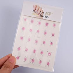 3D Blush Gradient Nail Art Stickers 12-Colors Aha Self-adhesive Rainbow Jelly Slider Japanese Style Translucent Gel Polish Wraps (ONLINE ORDER ONLY)