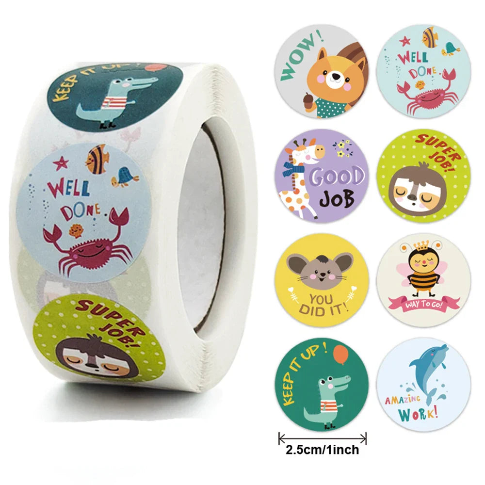 100-500PCS Reward Stickers for Teachers for Kids Motivational Stickers School Teacher Suppliy for Classroom, Training Sticker (ONLINE ORDER ONLY)