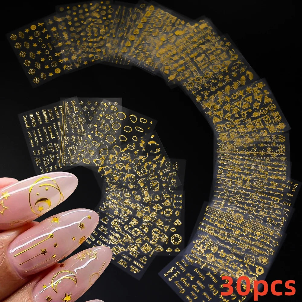 30pcs 3D Daisy Design Nail Art Sticker Set Acrylic Sanding Colorful Floral Decals Self-Adhesive Nail Art Supplies DIY Manicure * (ONLINE ORDER ONLY)
