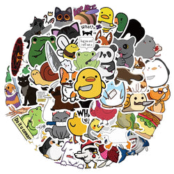60PCS The Animal With The Knife Sticker Waterproof Vinyl Laptop Decorations DIY for Skateboard Stickers for Adults (Online Order Only)