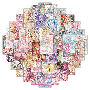 10/30/50PCS Kawaii Girl Cartoon Stickers ACGN Girl Sticker DIY Diary Scrapbook Luggage Laptop Bike Guitar Skateboard Decals Toy (ONLINE ORDER ONLY)